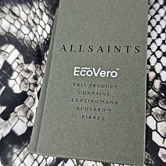 All Saints NWT Foxi Noche Liner Quilted Jacket in Gray Women's Size 8 - Picture 8 of 12